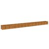 vidaXL Letto Rialzato da Giardino 580x50x36 cm in Acciaio Corten