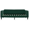 vidaXL Divano Letto Estraibile Cassetti Verde Scuro 100x200cm Velluto