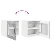 vidaXL Mobile da cucina con porta 2 pcs Grigio cemento 40 x 31 x 40 cm