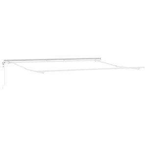 vidaXL Tenda da Sole Bianco 4,5 × 3 m Metallo