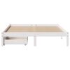 vidaXL Letto senza Materasso Bianco 150x200 cm Legno Massello di Pino