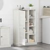 vidaXL Mobile da Bagno VIGO Bianco e Bianco Antico 68 x 34 x 110 cm