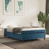 vidaXL Struttura Letto a Rete a Molle Blu Scuro 140x190 cm in Velluto