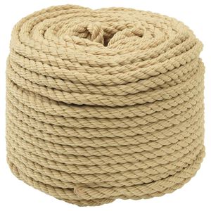vidaXL Corda da Barca 8 mm 250 m Naturale