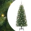 vidaXL Albero di Natale artificiale con 150 LED Verde 150 cm PE e PVC