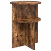 vidaXL Tavolo laterale Rovere Fumo &Oslash; 39,5 x 55 cm Legno ingegnerizzato