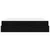 vidaXL Struttura letto con materasso con materasso 2 pcs Nero Tessuto