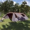vidaXL Tenda a tunnel con tetto Grigio e arancione 700 x 590 x 215 cm