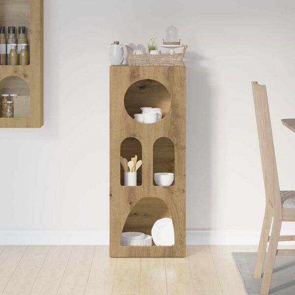 vidaXL Credenza Rovere artigianale 40 x 35 x 100.5 cm