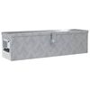 vidaXL Cassetta in Alluminio 80,5x22x22 cm Argento