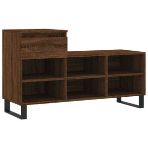 vidaXL Scarpiera Rovere Marrone 102x36x60 cm in Legno Multistrato