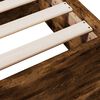 vidaXL Giroletto con Cassetti Rovere Fumo 150x200 cm Legno Multistrato