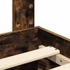 vidaXL Struttura del letto Rovere fum&eacute; 150 x 200 cm Legno multistrato