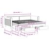 vidaXL Divano Letto Estraibile con Cassetti Nero 90x200 cm in Velluto