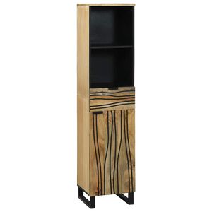 vidaXL Armadio per Lavabo da Bagno con porta Marrone 38 x 33 x 160 cm