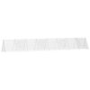 vidaXL Gabbia per Conigli Argento 430 x 55 x 55 cm Acciaio zincato