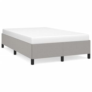 vidaXL Giroletto senza Materasso Grigio Chiaro 120x200 cm Tessuto