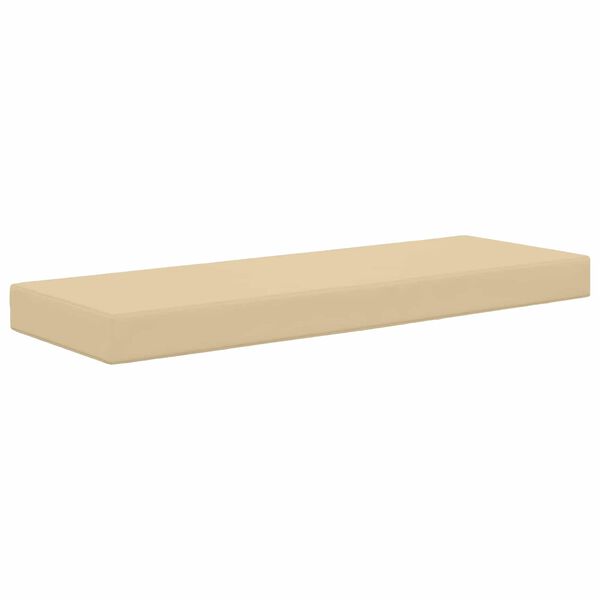 vidaXL Cuscino da Sedia Esterno Beige 115 x 40 x 8 cm 100% Poliestere