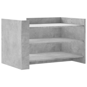 vidaXL Tavolino Salotto Grigio Cemento 80x50x50 cm Legno Multistrato