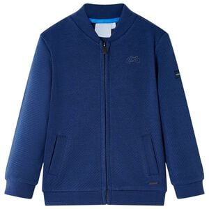 vidaXL Felpa per Bambini con Cerniera Blu Marino 92