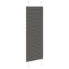 vidaXL Tenda Plissettata Nera 40x150 cm Larghezza Tessuto 39,4 cm