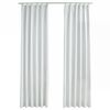 vidaXL Tende Oscuranti con Ganci 2 pz Avorio 140x245 cm