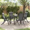 vidaXL Set da Pranzo per Giardino 5 pcs Grigio