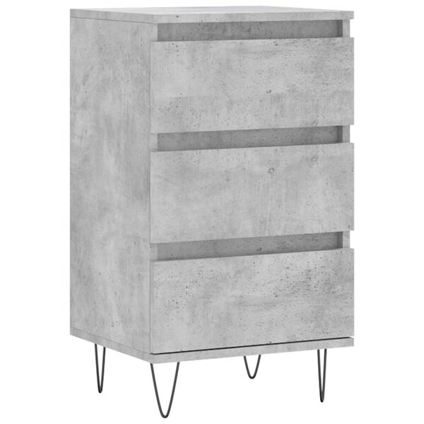 vidaXL Credenza Grigio Cemento 40x35x70 cm in Legno Multistrato