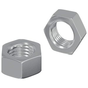 vidaXL Dado esagonale 2 pz Argento M6 Metallo