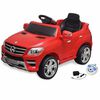 Macchina cavalcabile Mercedes Benz ML350 rossa 6V con telecomando