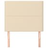 vidaXL Testiera Crema 90x5x118/128 cm Tessuto