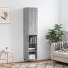 vidaXL Credenza Grigio Sonoma 34,5x34x180 cm in Legno Multistrato