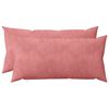 vidaXL Cuscino con cuscino HEERLEN 2 pz Rosa Velluto
