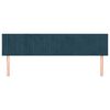 vidaXL Testiera Blu Scuro 200x5x78/88 cm in Velluto