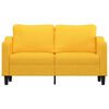vidaXL Divano a 2 Posti Giallo Chiaro 140 cm in Tessuto