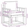 vidaXL Divano da esterno Legno di Acacia Massello e Poliestere