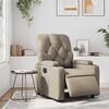 vidaXL Poltrona Reclinabile Elettrica Cappuccino in Similpelle