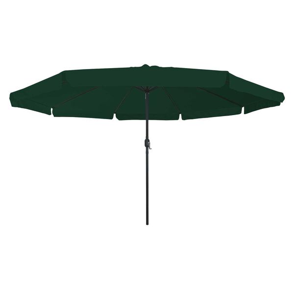 vidaXL Ombrello da giardino Verde e Nero 395 x 395 x 245 cm
