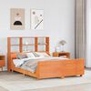 vidaXL Letto Libreria senza Materasso Marrone Cera 140x200 cm Legno