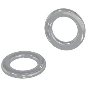 vidaXL Rondelle 2 pcs Argento 10 x 10 x 0,8 mm Ferro