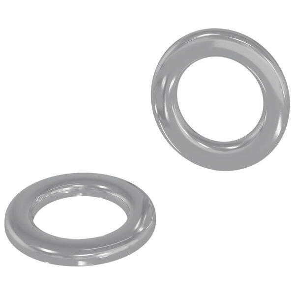 vidaXL Rondelle 2 pcs Argento 10 x 10 x 0,8 mm Ferro