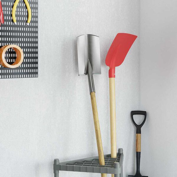 vidaXL Testa di Pala 4 pcs Argento 43 x 17 cm