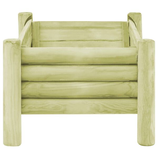 vidaXL Fioriera Rialzata Giardino Legno Impregnato Pino 100x60x42 cm