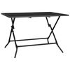 vidaXL Tavolo da Giardino Pieghevole Antracite 110x80x72 Rete Acciaio
