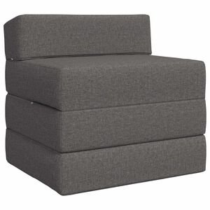vidaXL Divano Letto Pieghevole Grigio Chiaro 70 x 60 x 63 cm Tessuto