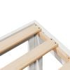 vidaXL Giroletto senza Materasso Bianco 180x200 cm Legno Massello Pino
