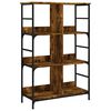 vidaXL Libreria Rovere Fumo 78,5x33x117,5 cm in Legno Multistrato