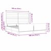 vidaXL Struttura del letto Grigio scuro 180 x 200 cm Tessuto