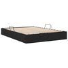 vidaXL Letto con Contenitore con materasso Nero 135 x 190 cm Tessuto