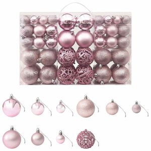 vidaXL Set Palline di Natale 100 pz Rosa